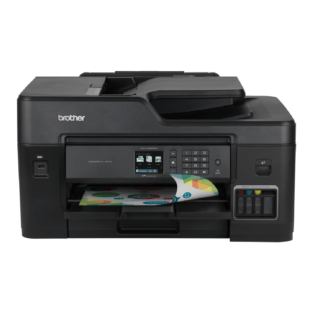 Impresora Multifuncional Brother InkBenefit Tank MFC-T4500DW A3 Sistema  Continuo Wi-Fi - Mesajil